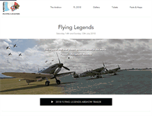 Tablet Screenshot of flyinglegends.com